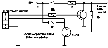Схемы подключения компьютеров к k-line